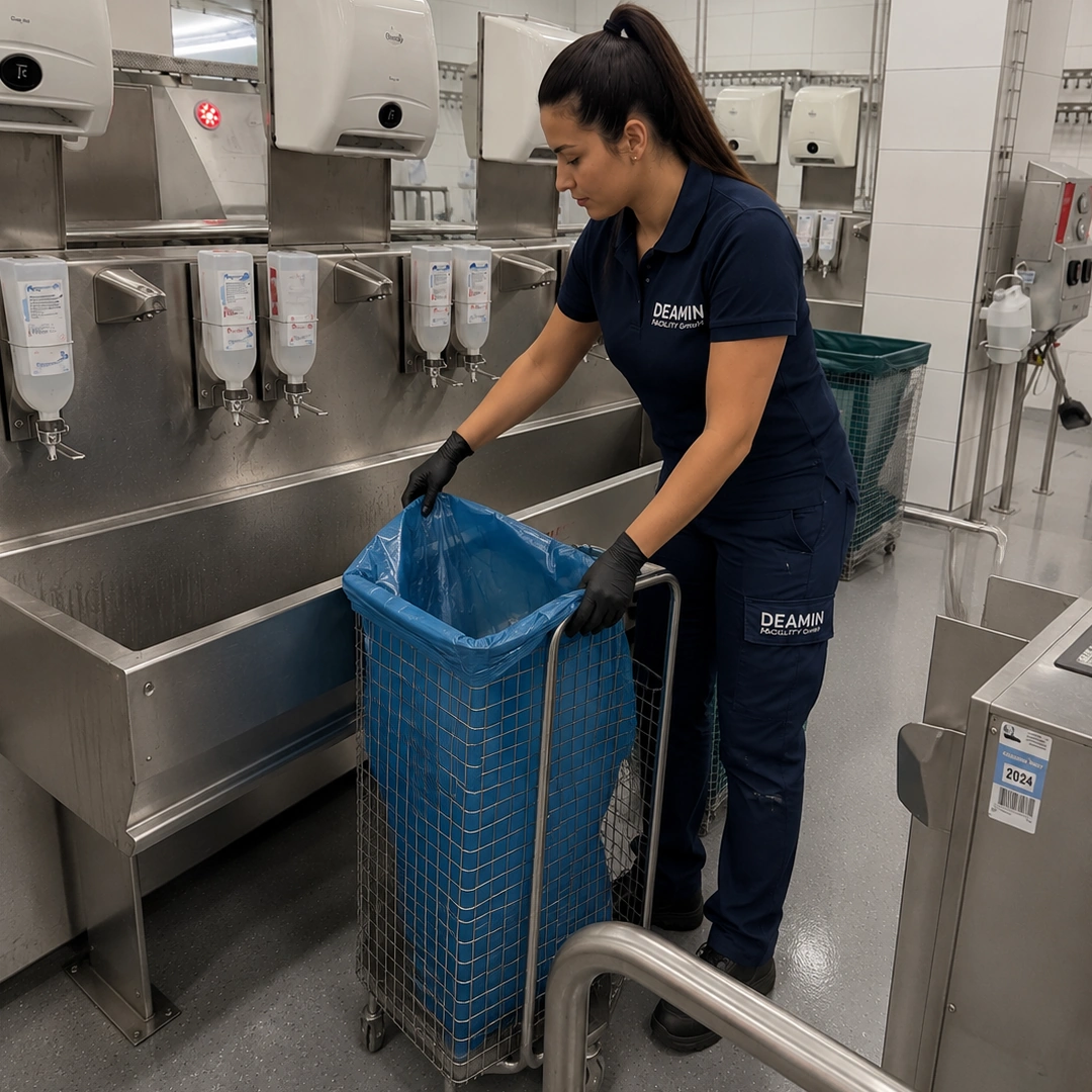 Reinigungsarbeiten DEAMIN Facility – Bild 9